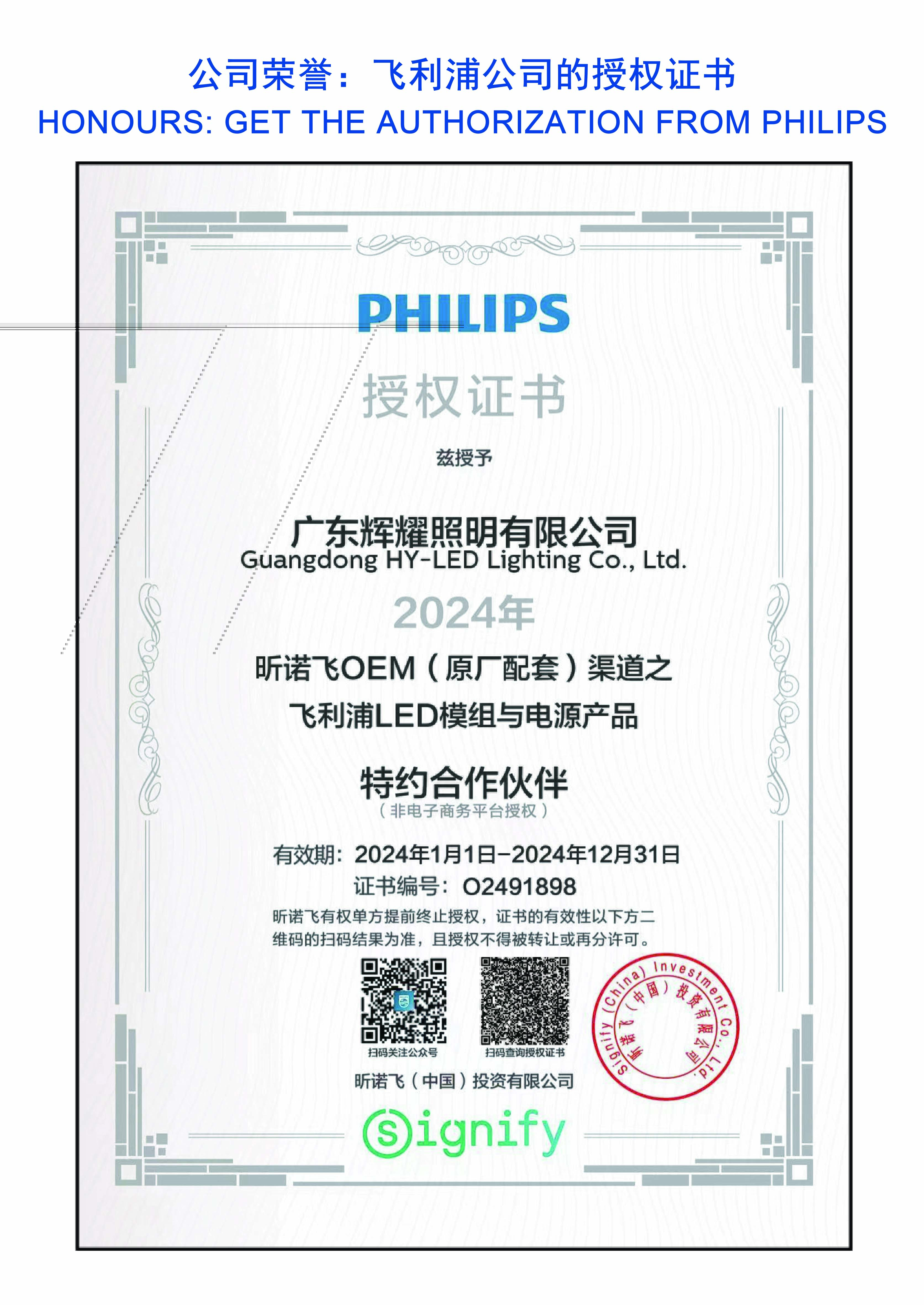 Get the authorization from philips